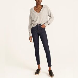 J.Crew NWT 9” mid rise toothpick jeans in Classic Rinse wash Size 28